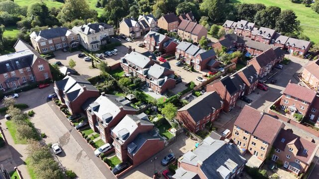 aerial view of the Market town of Beverley in the east riding of yorkshire 