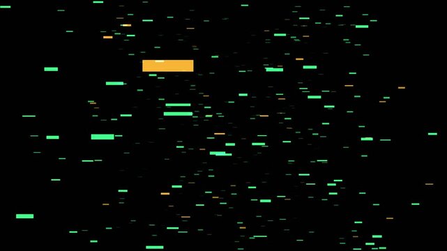 Digital Glitch Matrix Particle Stream Abstract Neon Data Loop