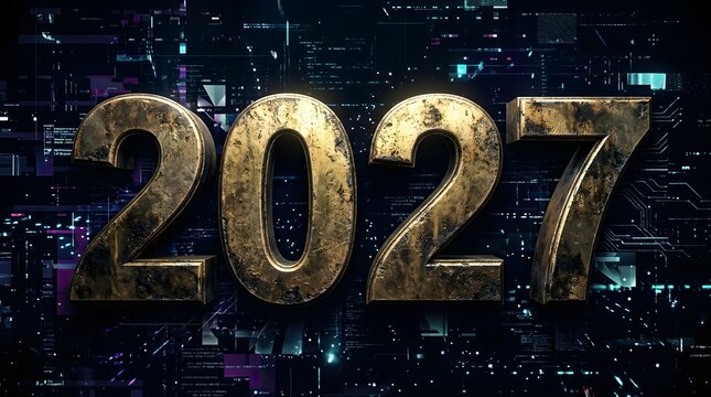 Celebrating the arrival of the year 2027 with a dazzling display of light and hope embracing new beginnings and looking forward to a brighter future