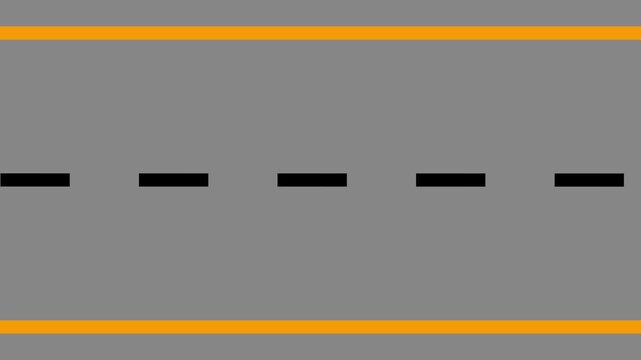 Minimalist yellow double lines with black dashes horizontal motion for modern infographics business