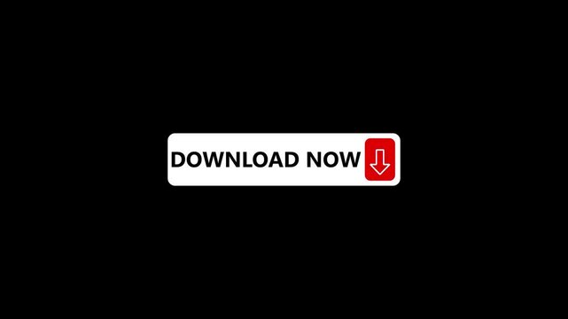 Minimalist download call to action button animation red arrow contrast modern digital interface