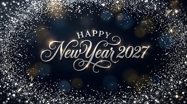 Celebrating the arrival of the year 2027 with joyous festivities sparkling lights and heartfelt wishes for a prosperous and fulfilling new year for all individuals