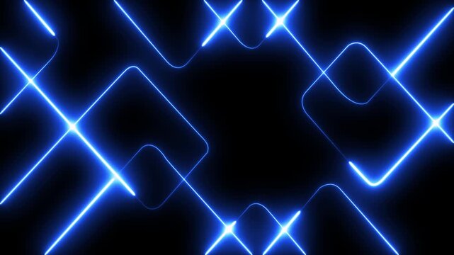 Abstract green digital background with glowing lines and futuristic technology pattern 4k animated video.