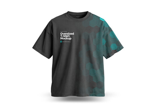 Oversized T-shirt Mockup for Business Presentation and Commercial Design