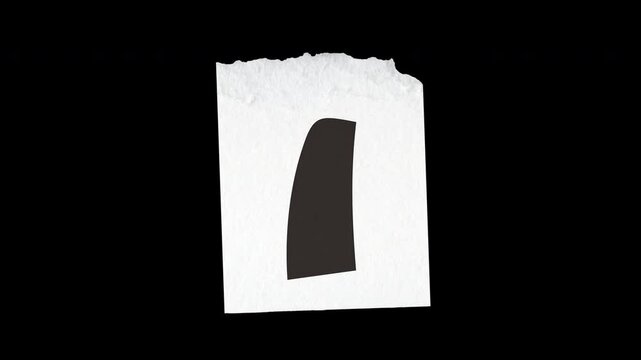 Left Parenthesis Ransom Style Animation