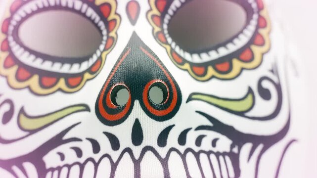 Mexican day of the dead sugar skull mask