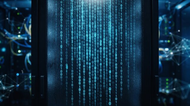 server room background datacenter rack digital data stream cyber security background cloud computing infrastructure tech server background network hardware it infrastructure