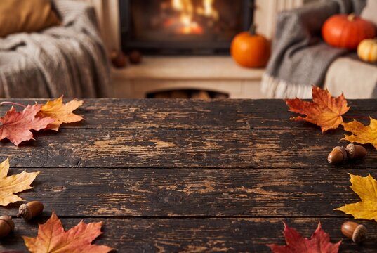 Rustic Dark Wood Table Background