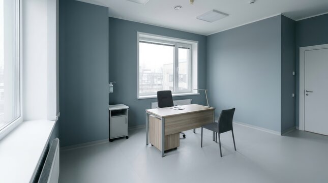 Modern empty doctor office or consultation room interior