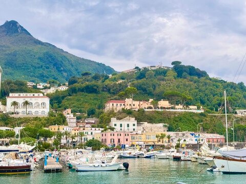 Casamicchiola Terma waterfront on the island of Ischia, Italy