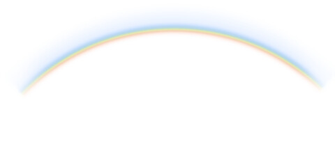 Obraz premium Rainbow Horizon Arc Spectrum Rim Light Overlay on Black Background