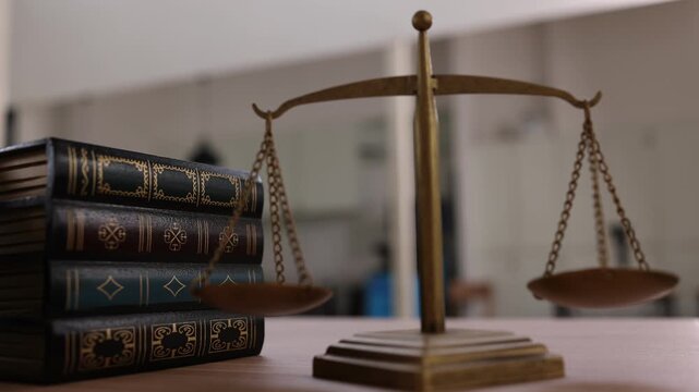 Law and a scale of justice.