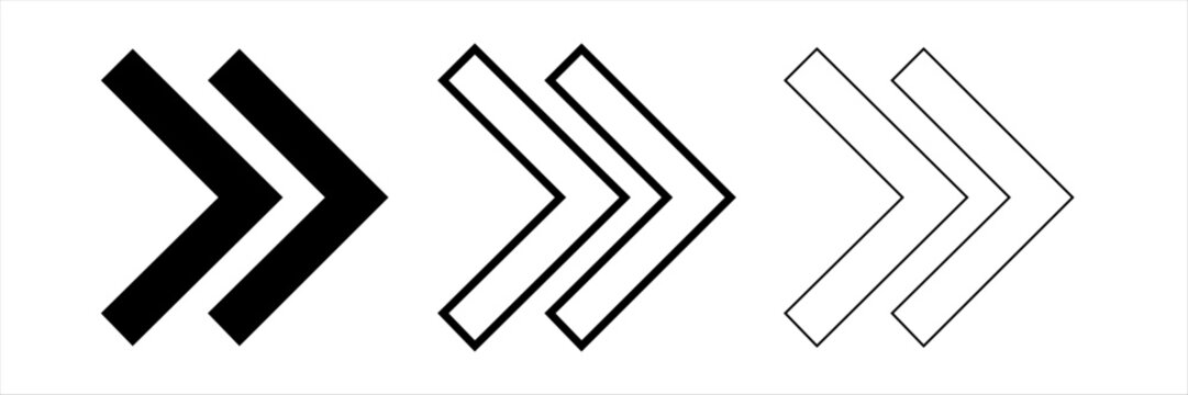 Direction fill and outline icon for web,apps, infographic, presentation | Arrow modern icon set