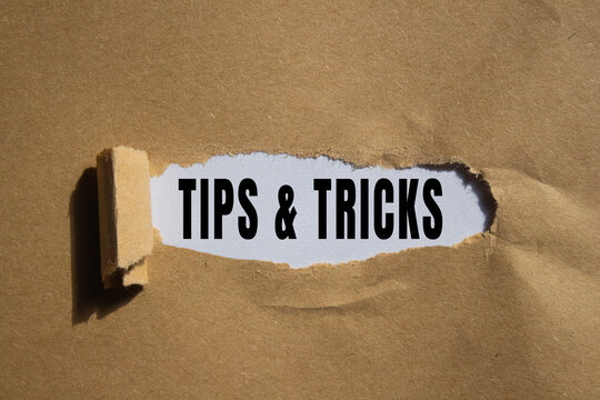 TIPS AND TRICKS text concept photo