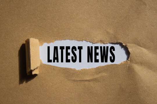 LATEST NEWS text concept photo