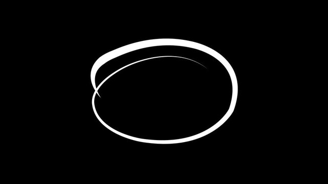 Red hand drawn oval circle highlight loop mark for emphasis, focus mark, correction circle, and document annotation