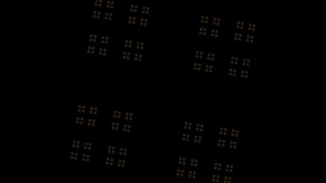 Gold Cantor dust fractal animation