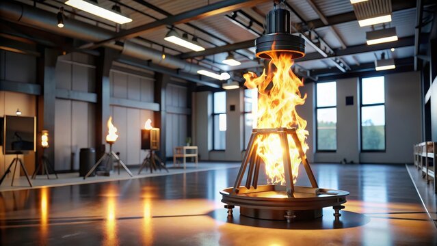 Testing illumination of a portable flame source for optimal brightness and color accuracy in indoor environments