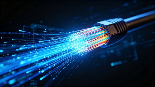 Fiber Optic Cable Data Transmission Technology Background