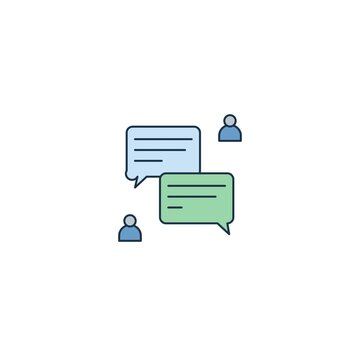 Multi-user live chat conversation with overlapping dialogue speech bubbles and student avatars