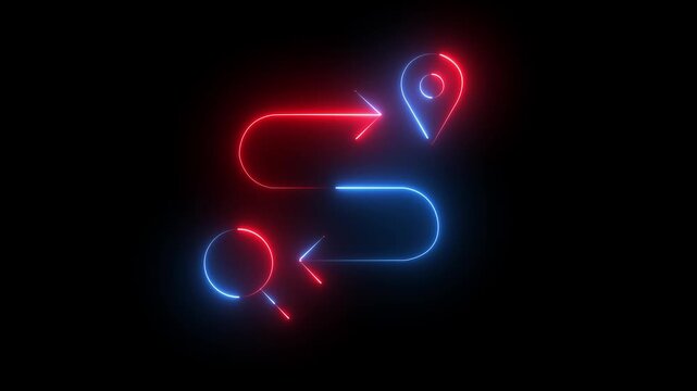 neon electric power plug with lightning bolt icon for energy charging, power connection, electric vehicle station, and renewable energy