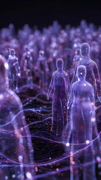 people at night