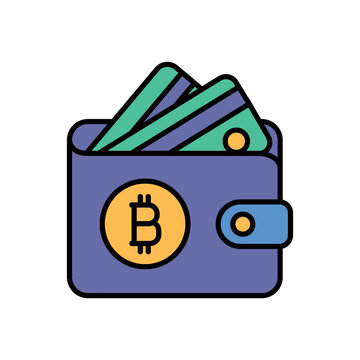 Cryptocurrency Wallet Digital Finance Icon