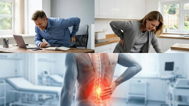 Spinal ailment condition: complex disorder, lumbar pain, nerve compression, chronic ache, disc hernia, acute discomfort, degenerative vertebra, orthopedic neurology.