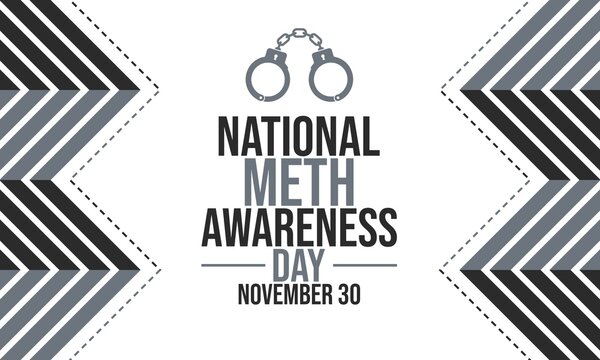 National Meth Awareness Day  November 30 Vector Illustration - Festive Banner Design for Greeting Card and Poster