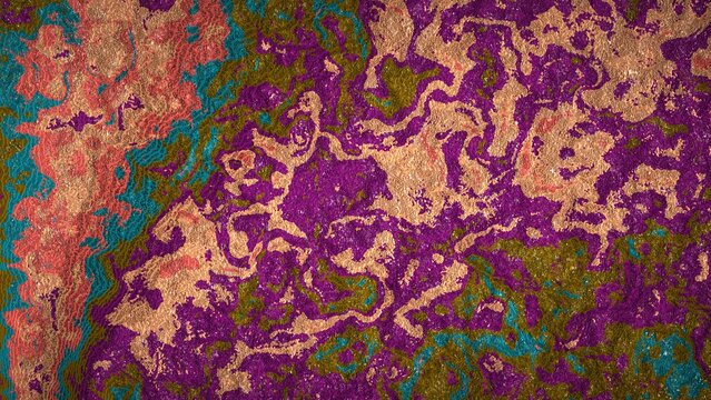 High-resolution 8K abstract procedural image generated with JavaScript. This highly detailed digital background features a rugged, granular texture with irregular, organic borders resembling crumpled 
