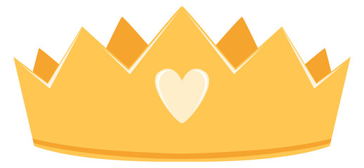 Obraz premium Princess tiara. Golden jewelry. Fairytale royal symbol