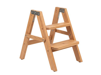 Wooden Folding Step Stool Isolated © Frodo