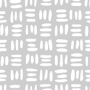 Vector seamless pattern with hand drawn woven texture. Cute design for textile, backgrounds, wallpaper, wrapping paper, digital prints.