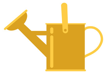 Watering can color icon. Garden metal tool © ONYXprj