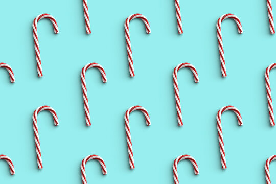 Christmas Candy Canes background - seamlessly tilable background