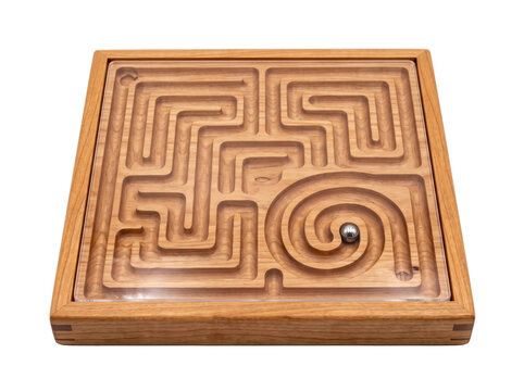 Wooden Labyrinth Puzzle Game