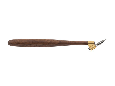 Oblique Calligraphy Pen With Wood Grip