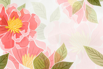 Obraz premium Hand-drawn png rose flower transparent background