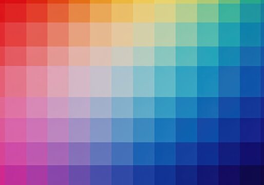 A vibrant, fragmented background composed of large, uniform color blocks mimicking a low-resolution digital aesthetic ,shape ,distortion ,backdrop