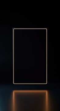 Abstract dark rectangular blank space symbolizing missing data, censorship, or an unresolved puzzle on a clean background ,background ,privacy ,suspense