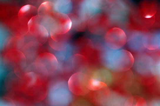 abstract red blurred bokeh background