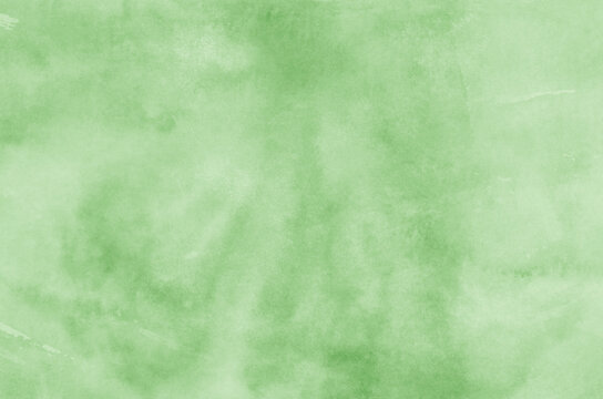 Abstract green watercolor background texture