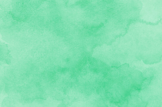 Abstract green watercolor background texture