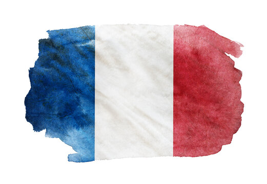 Grunge Flag Of France background