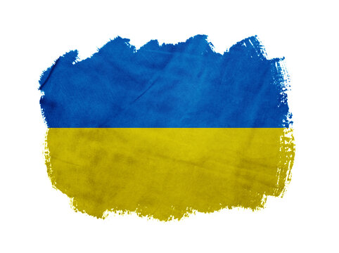Flag of Ukraine retro background