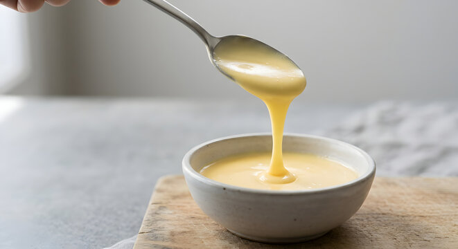 Warm Hollandaise Sauce Ribbon Consistency