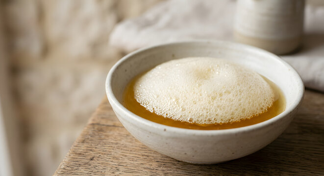 Delicate Citrus Foam with Fine Uniform Bubbles