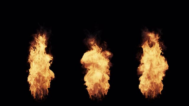 Cinematic Fire Flames and Glowing Heat Energy Background