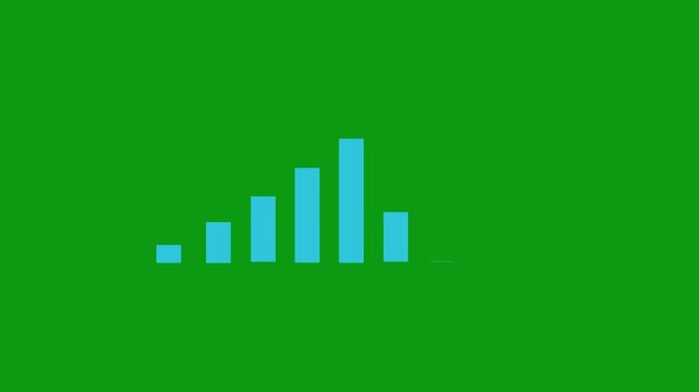 line graph showing cost reduction and improving quality. Successful business strategy, efficiency, product optimization and management. Business steady growth concept with rising progress bar chart