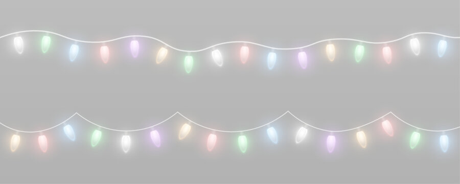 Glowing fairy lights, LED bulbs, and sparkling strings.